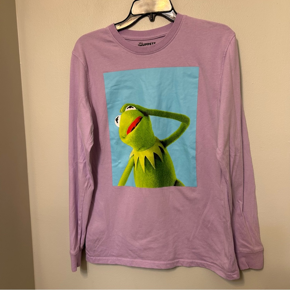 Disney The Muppets Kermit‎ The Frog DREAMER Long Sleeve Shirt Small EUC